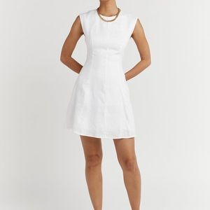 Dissh eilish mini dress white